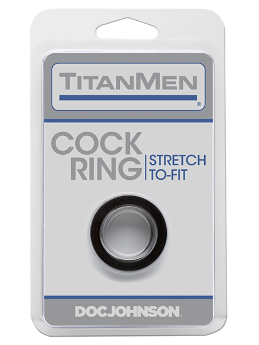 Doc Johnson Titanmen Cockring Black