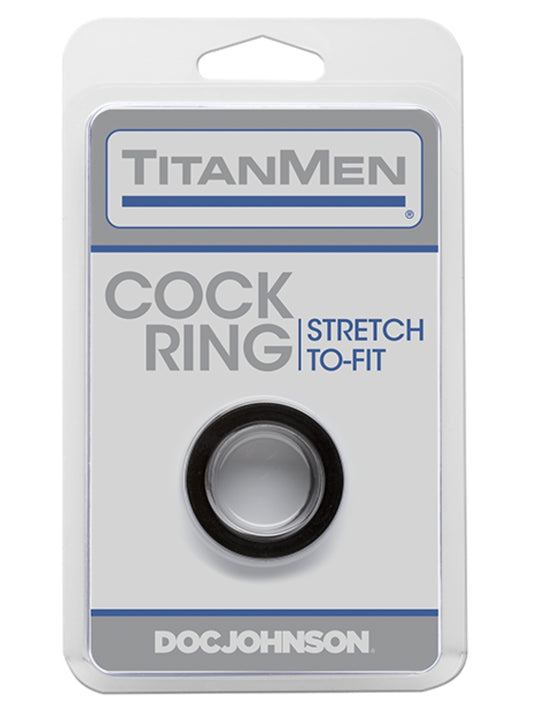 Doc Johnson Titanmen Cockring Black