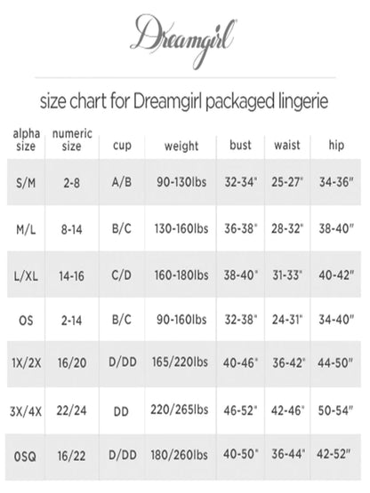 Dreamgirl Low Rise Lace G-String O/S Black