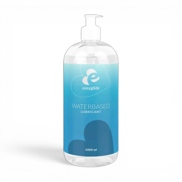 1 Litre Bottle of easyglide water-based lubricant on a white background