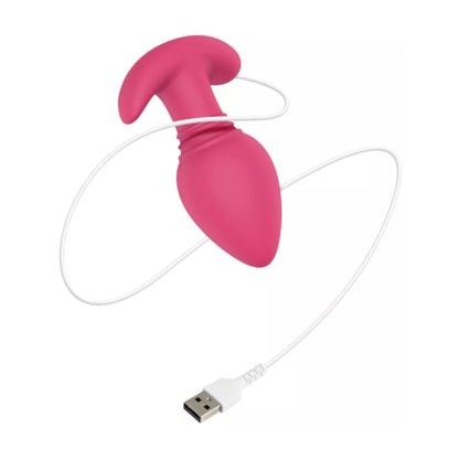 Butt plug with USB charging cable 