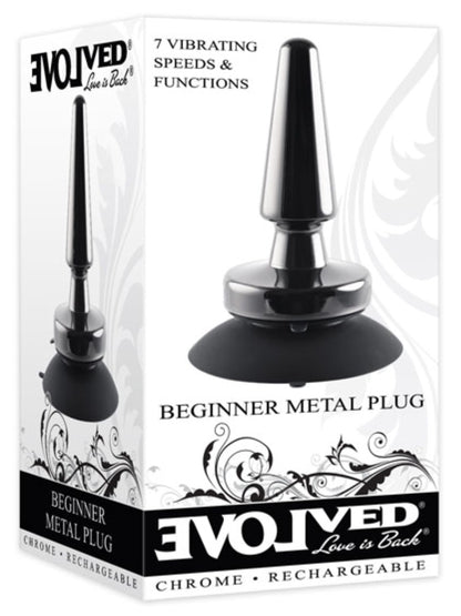 Evolved Beginner Vibrating Metal Anal Plug