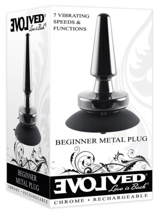 Evolved Beginner Vibrating Metal Anal Plug