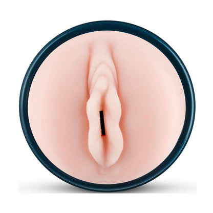 Close-up view of realistic vagina opening on sleeve