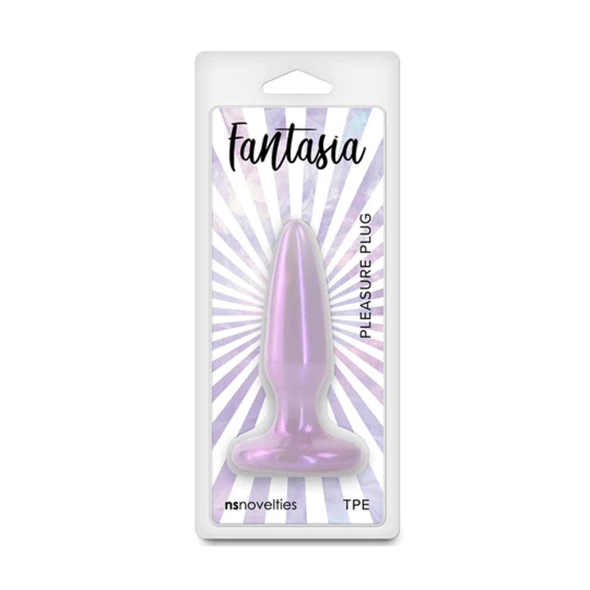 Fantasia Pleasure Plug Mini Orchid in retail packaging