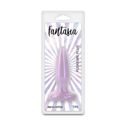 Fantasia Pleasure Plug Mini Orchid in retail packaging