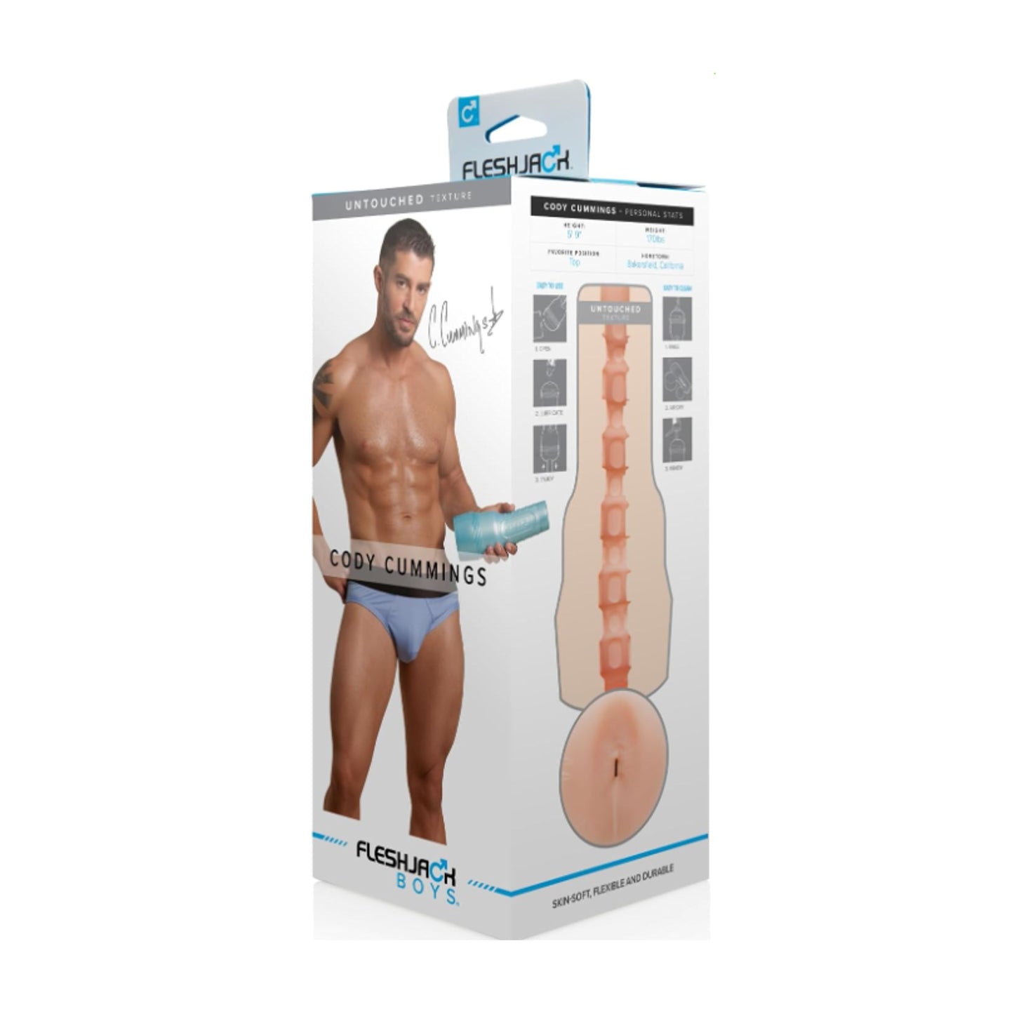 Fleshjack Boys Cody Cummings Untouched Texture retail packaging