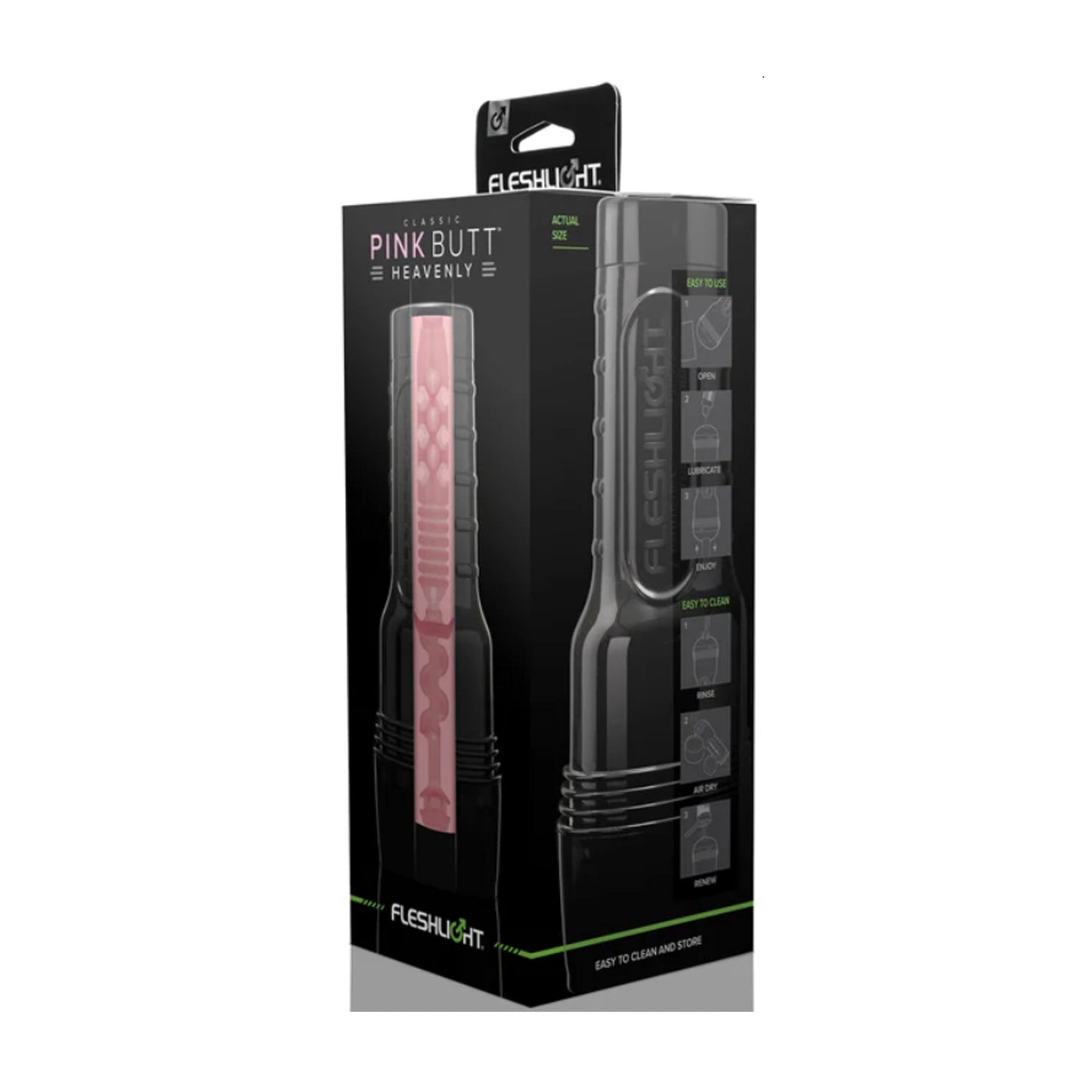 Fleshlight Classic Pink Butt Heavenly Texture retail packaging front view