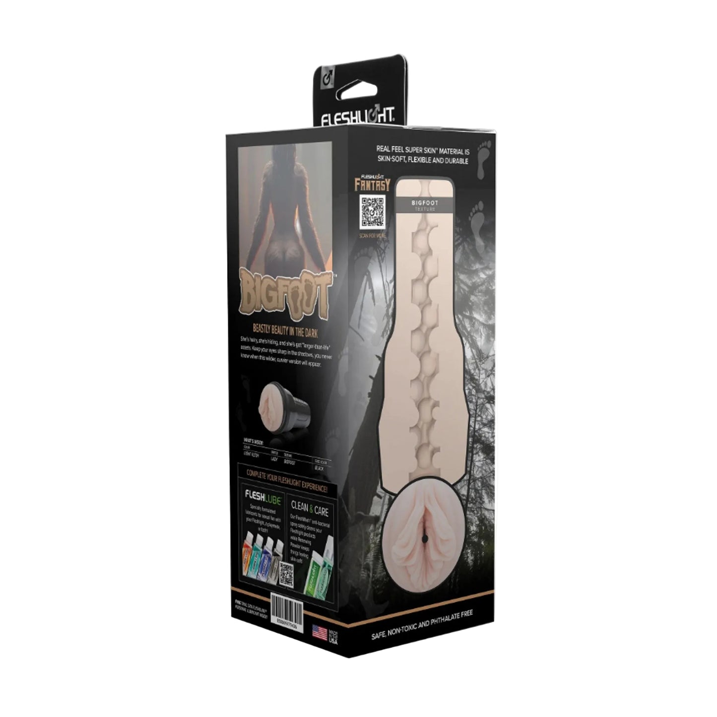 Fleshlight Fantasy Bigfoot Vagina retail packaging back view
