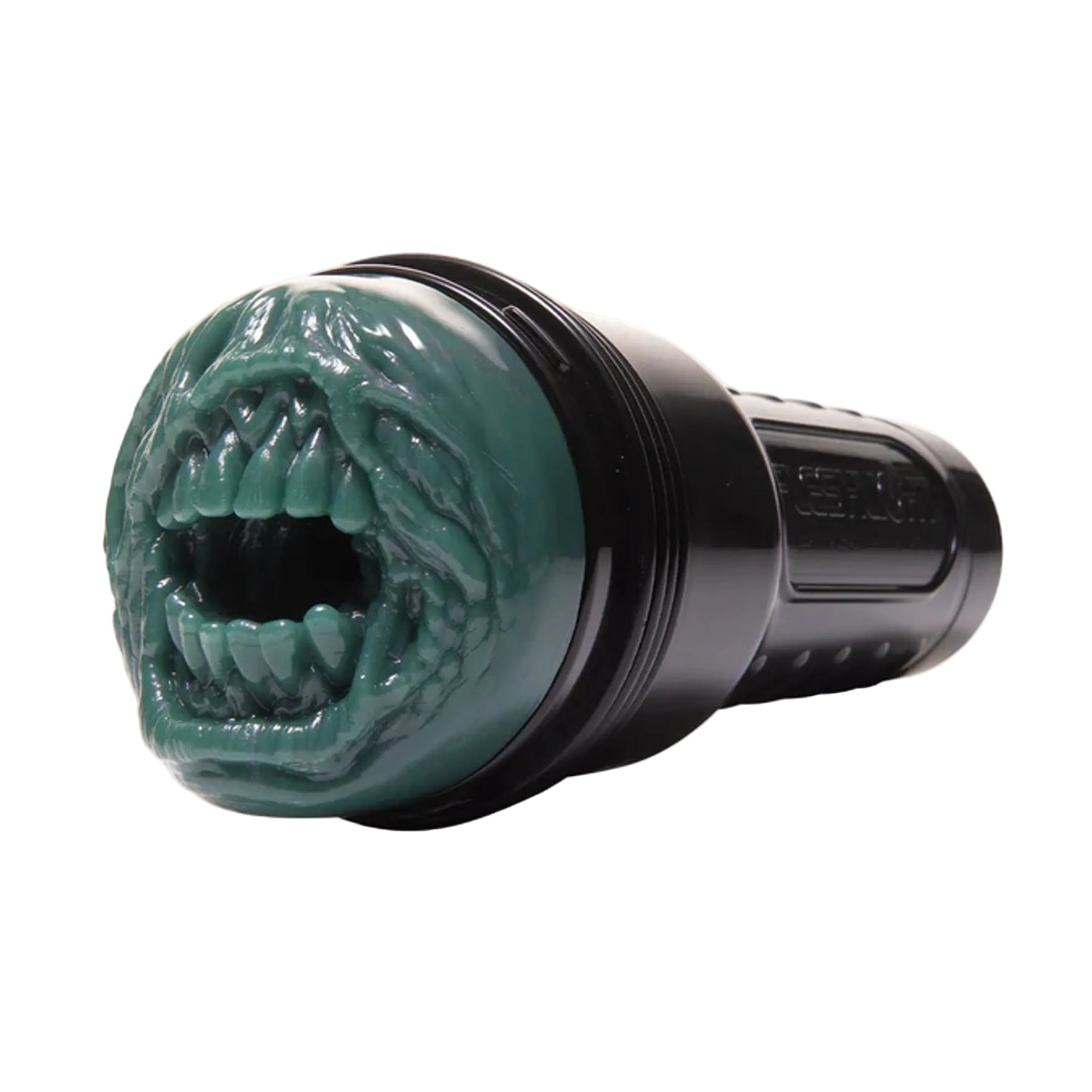 Zombie mouth Fleshlight angled product view in black case