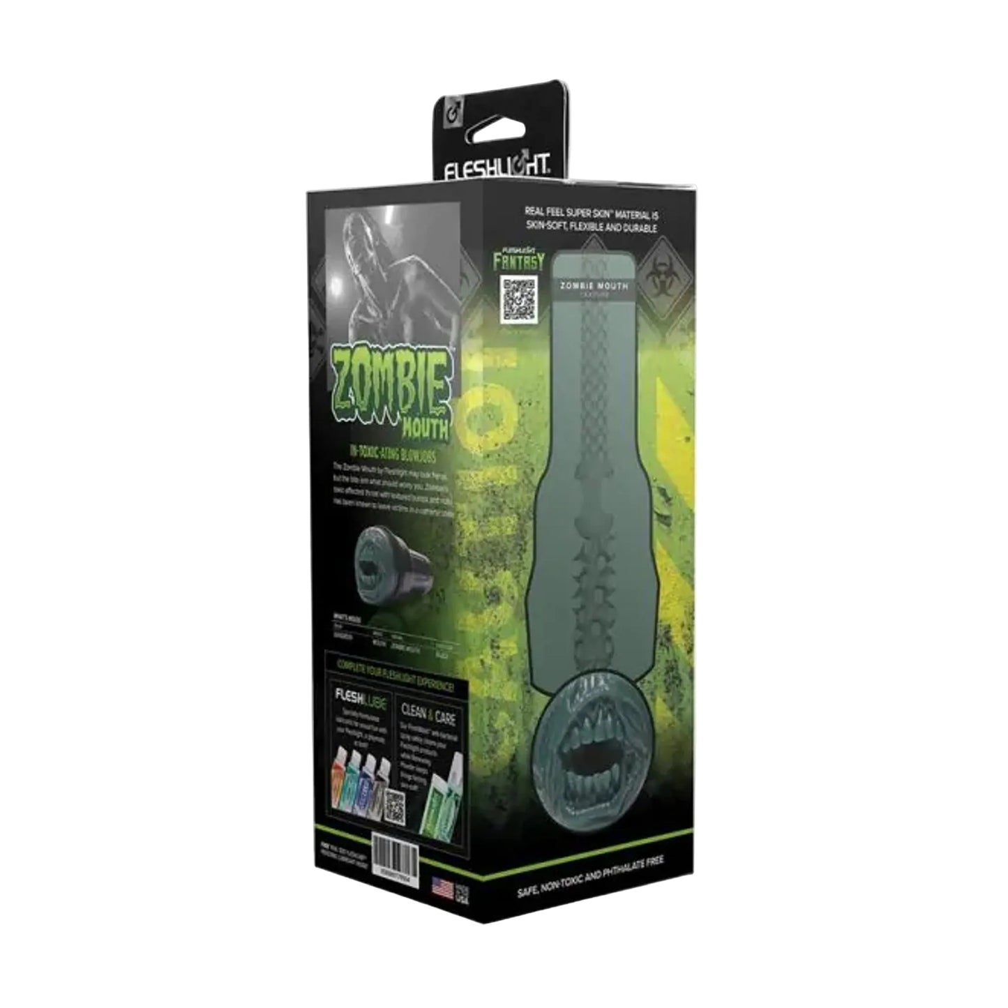 Fleshlight Fantasy Zombie Mouth retail packaging back vew