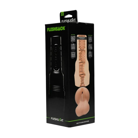 Fleshlight FleshSack masturbator retail packaging front view