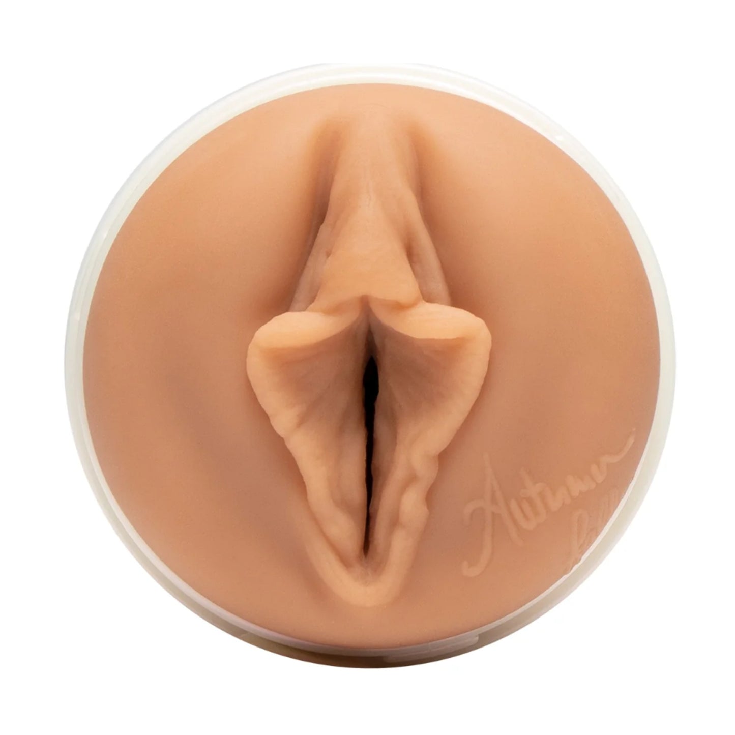 Close-up of realistic Autumn Falls vaginal opening