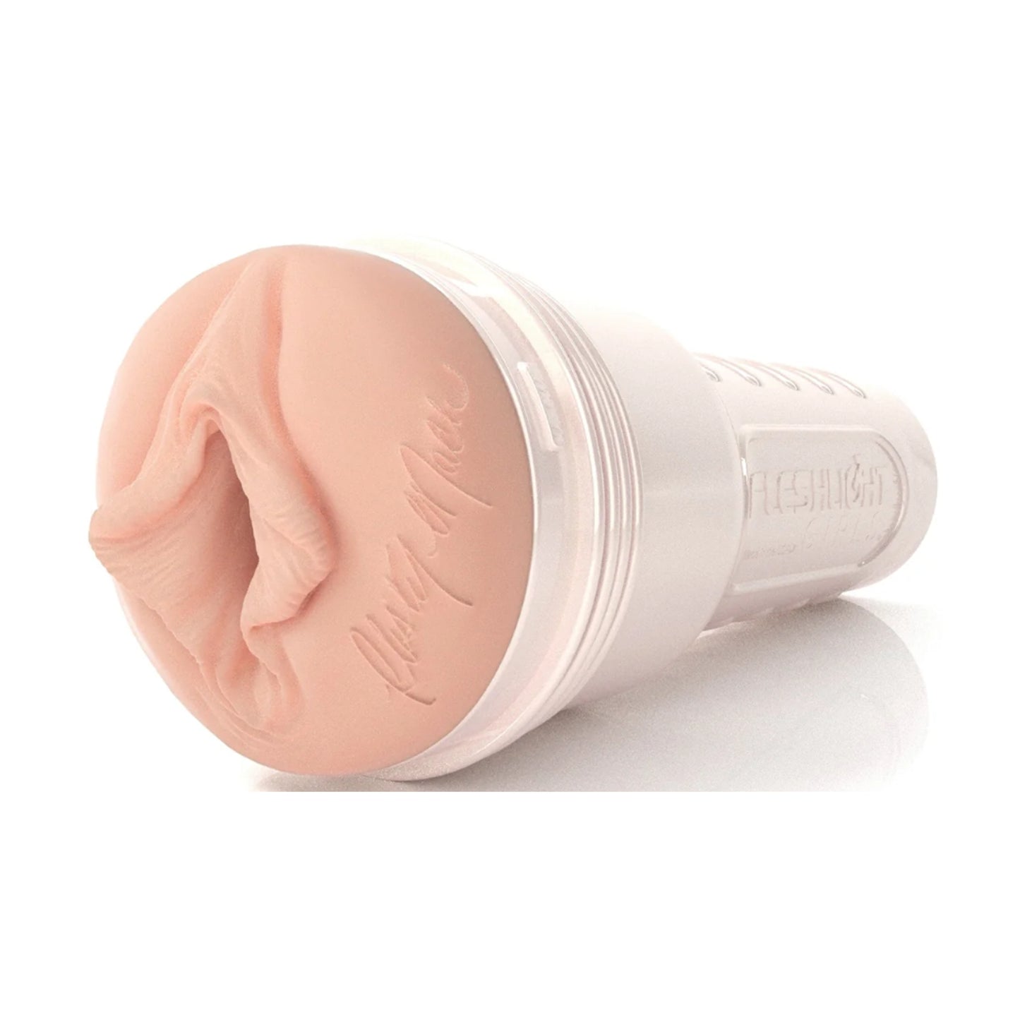 Angled view of Christy Mack vaginal opening and case