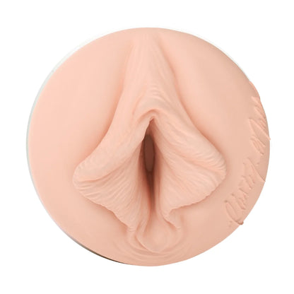 Close-up of realistic Christy Mack vaginal opening