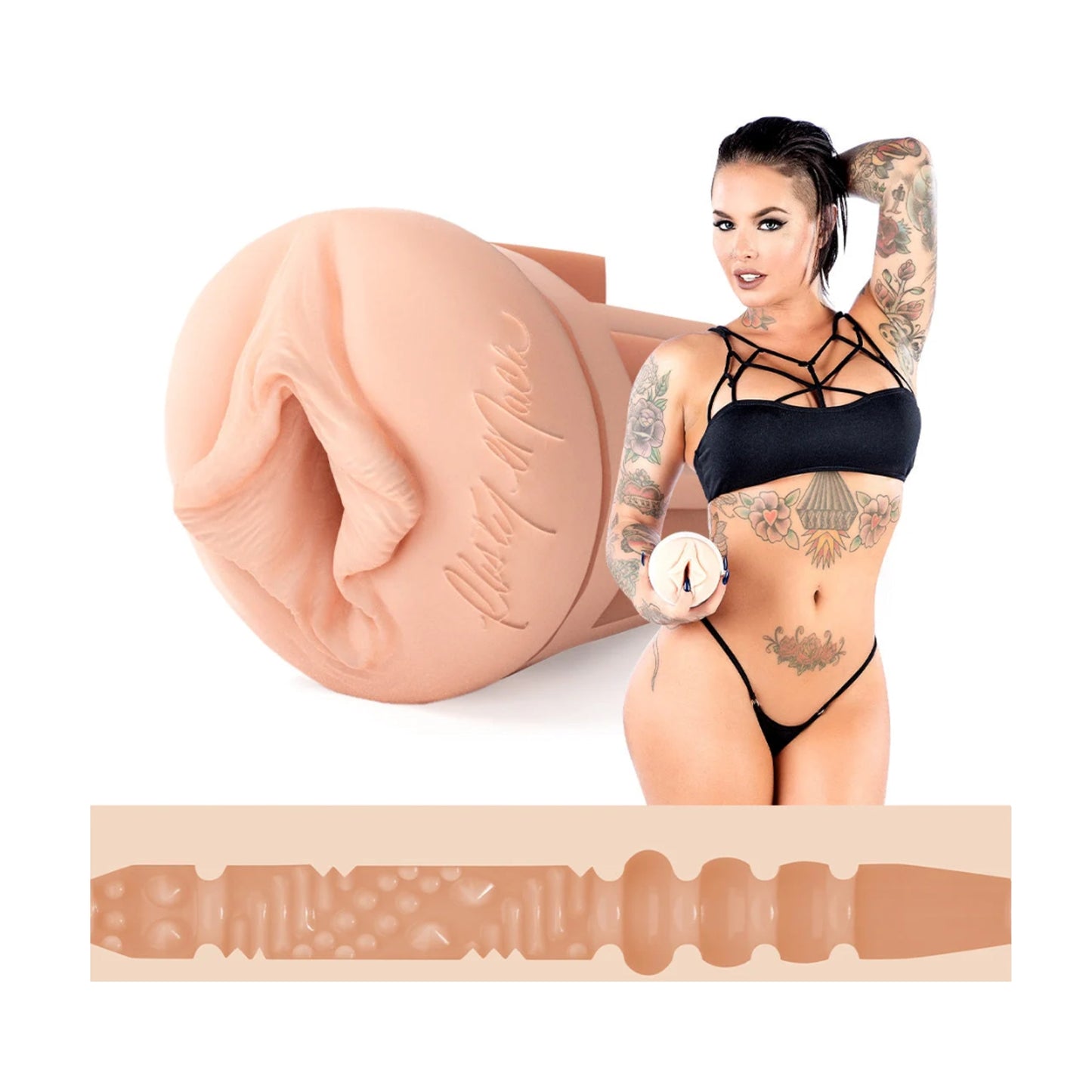 Christy Mack vaginal opening with Attack texture diagram