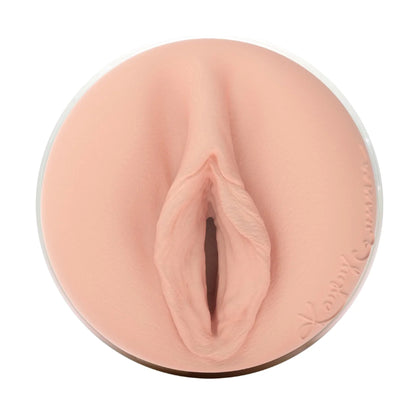 Front view of realistic Kayley Gunner vaginal entrance