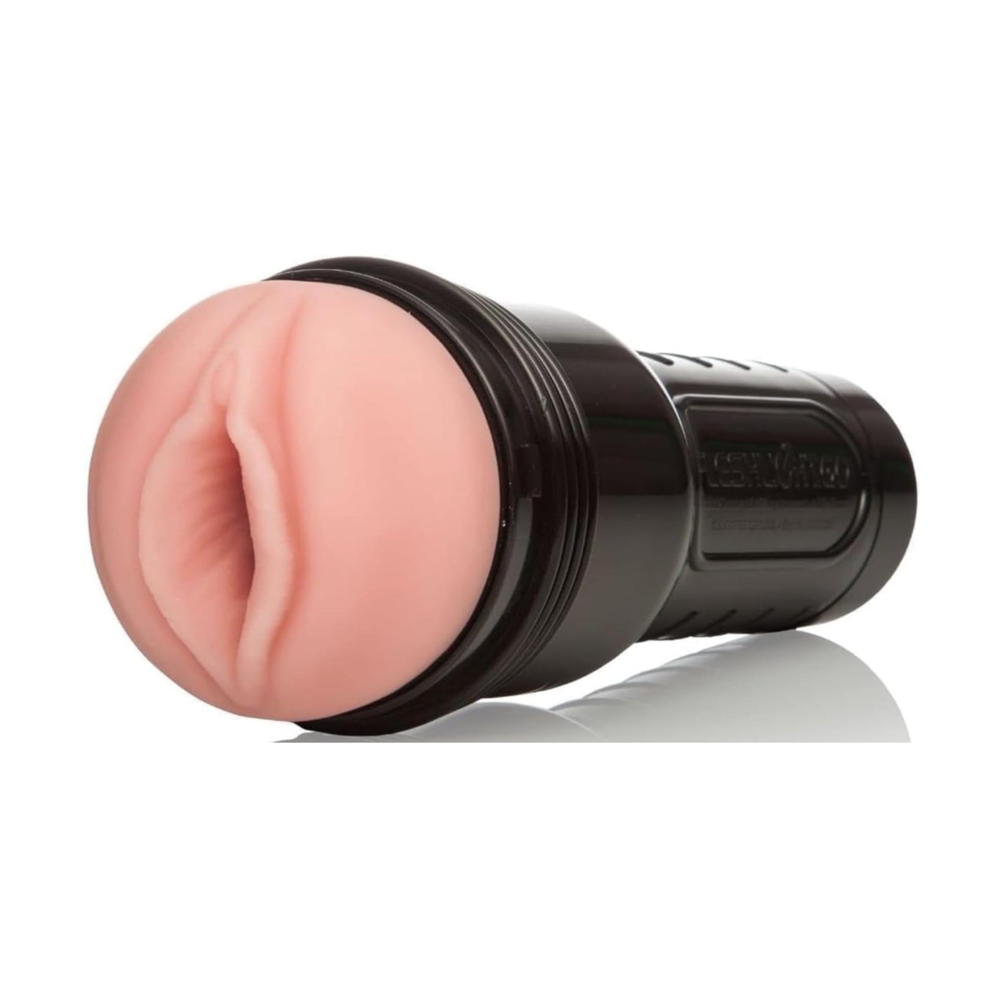 Angled view of realistic Lady opening and black case