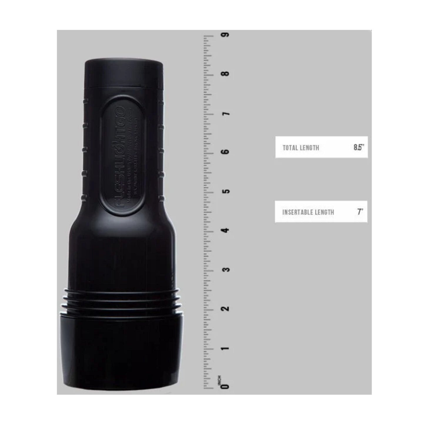 Fleshlight Go Surge Lady total and insertable length guide