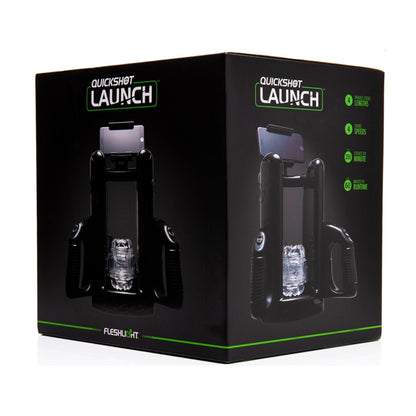 Fleshlight Quickshot Launch V2 stroking simulator retail packaging front view