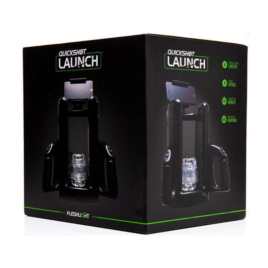 Fleshlight Quickshot Launch V2 stroking simulator retail packaging front view