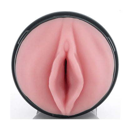 Front view of the pink vaginal entrance of the sleeve