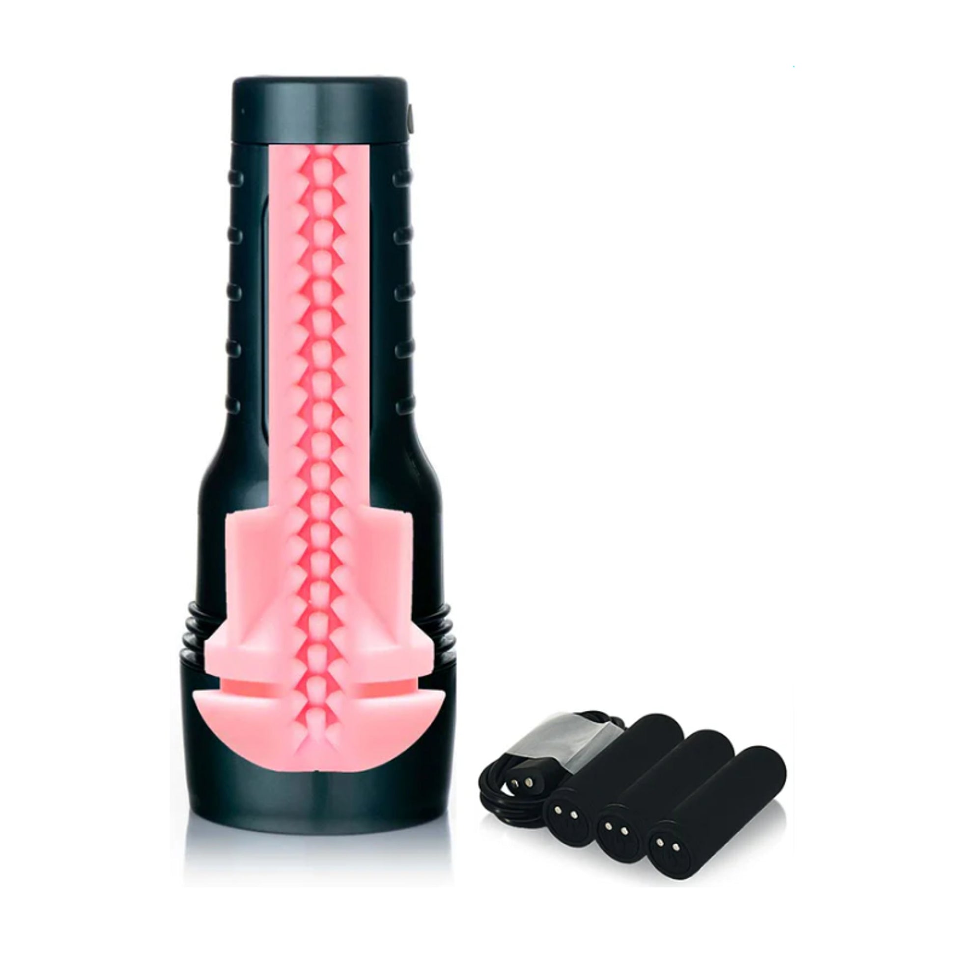 Cutaway view of the full sleeve with three vibrating bullets