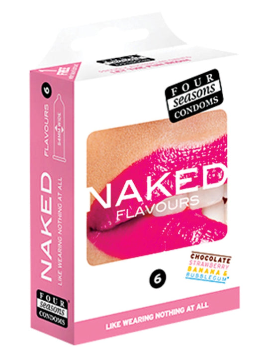 Four Seasons Naked Flavours Condom 6 Pack