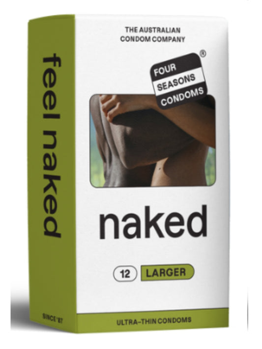 Four Seasons Naked Larger Condoms 12 Pack