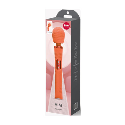 Fun Factory Vim Massager Wand Sunrise Orange retail packaging