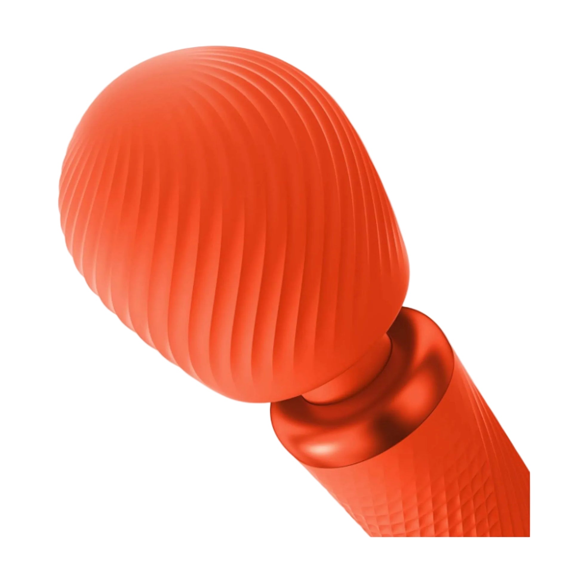 Textured silicone massage head close-up