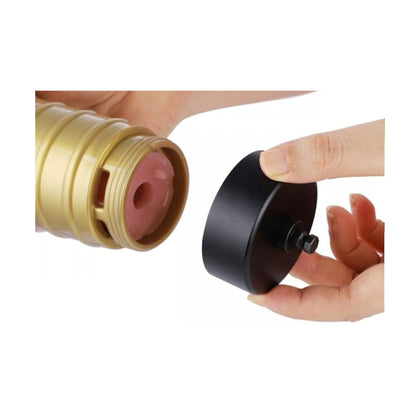 HiSmith adaptor being installed onto Fleshlight case base