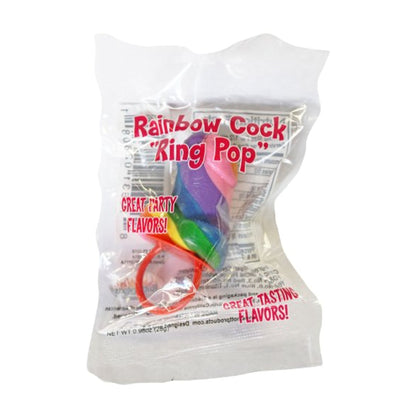 Hott Products Rainbow Pecker Candy Finger Ring packaging