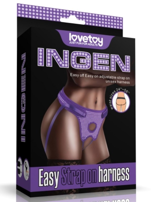 Lovetoy Ingen Easy Strap On Harness Purple/White
