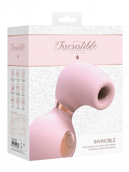 Irresistible Invincible Pink Air Wave Vibrator in Retail Packaging