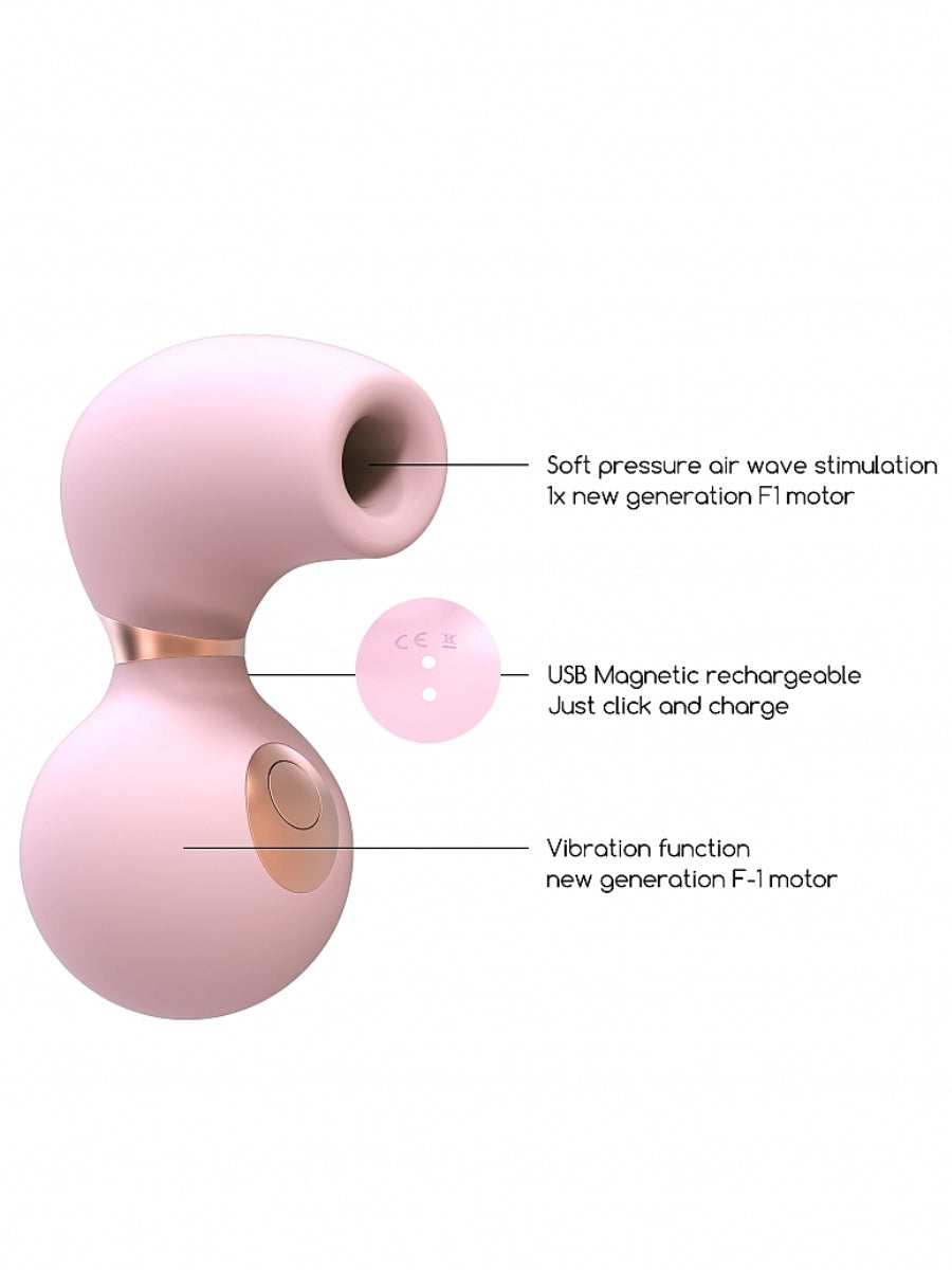 Pink Air Wave Vibrator with Properties