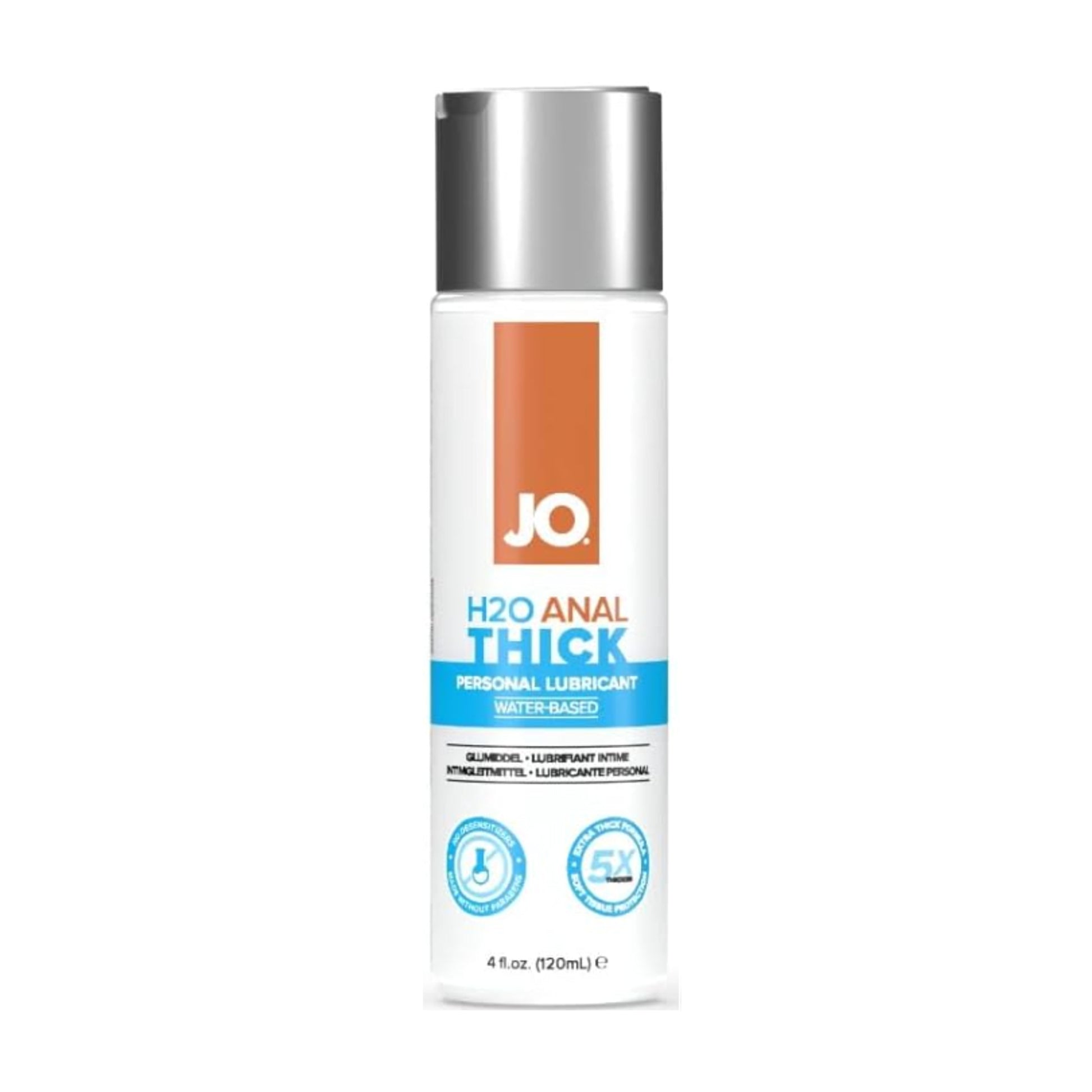 JO H2O Anal Thick Water-based Lubricant 120ml retail packaging 