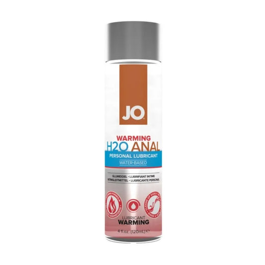 JO H2O Warming Water-based Lubricant 120ml retail packaging 