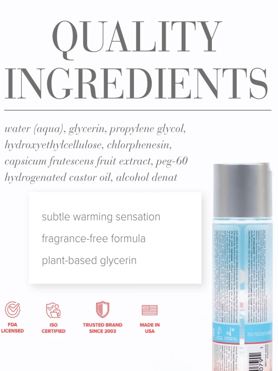JO H2O Warming Water Based Lubricant 120ml