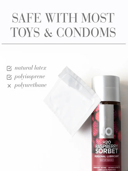 JO H20 Raspberry Sorbet Water Based Lubricant 120ml