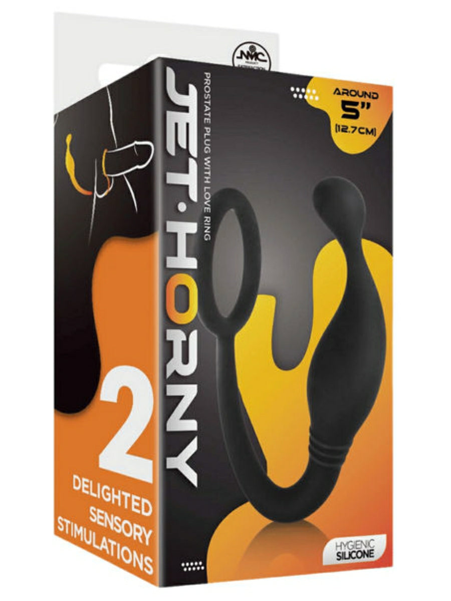 Jet Horny Prostate Plug with Love Ring 1