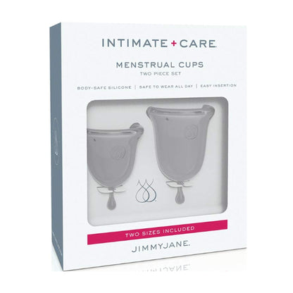 Jimmy Jane menstrual cups clear retail packaging