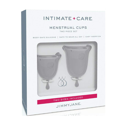 Jimmy Jane menstrual cups clear retail packaging
