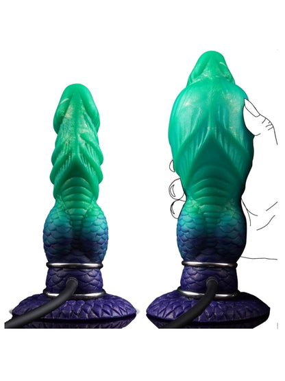 Girthzilla7.5" Inflatable Silicone Dildo