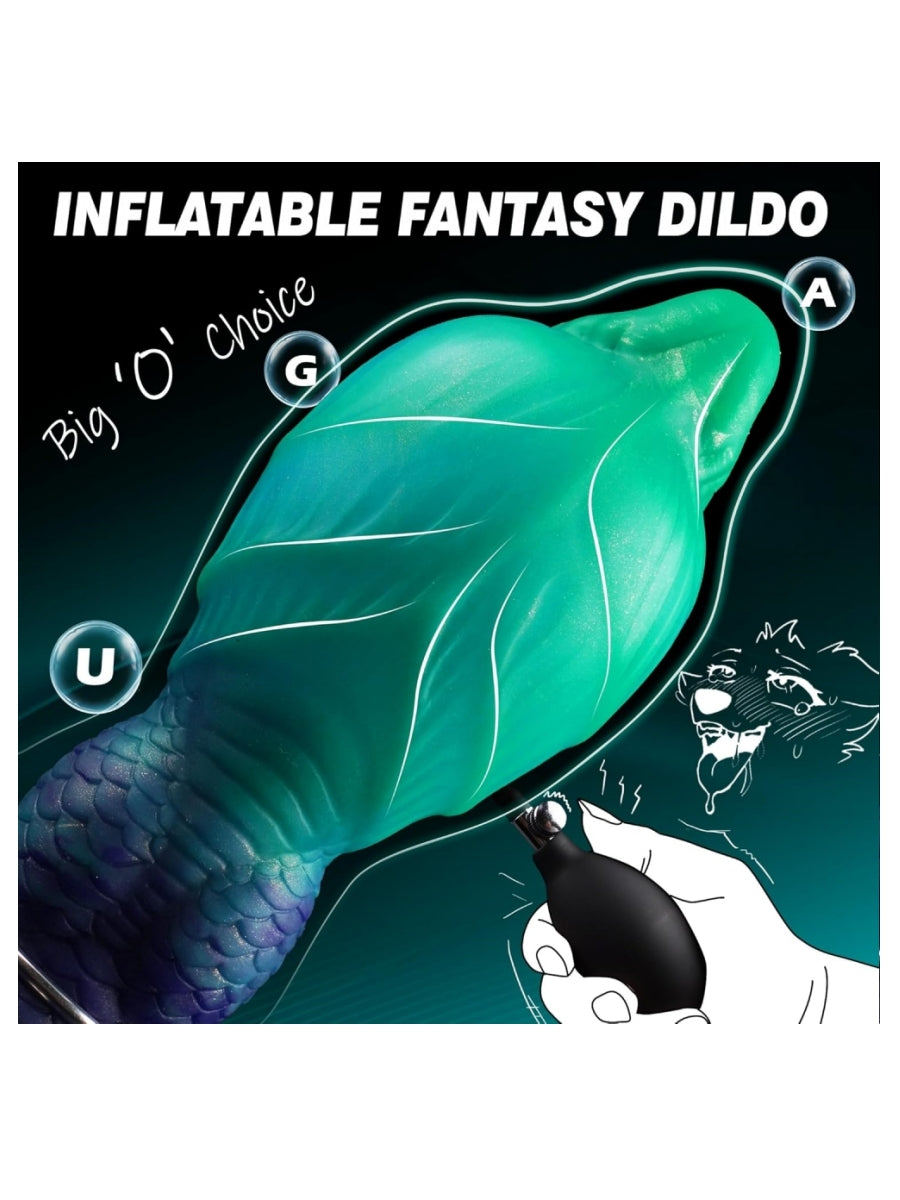 Girthzilla7.5" Inflatable Silicone Dildo