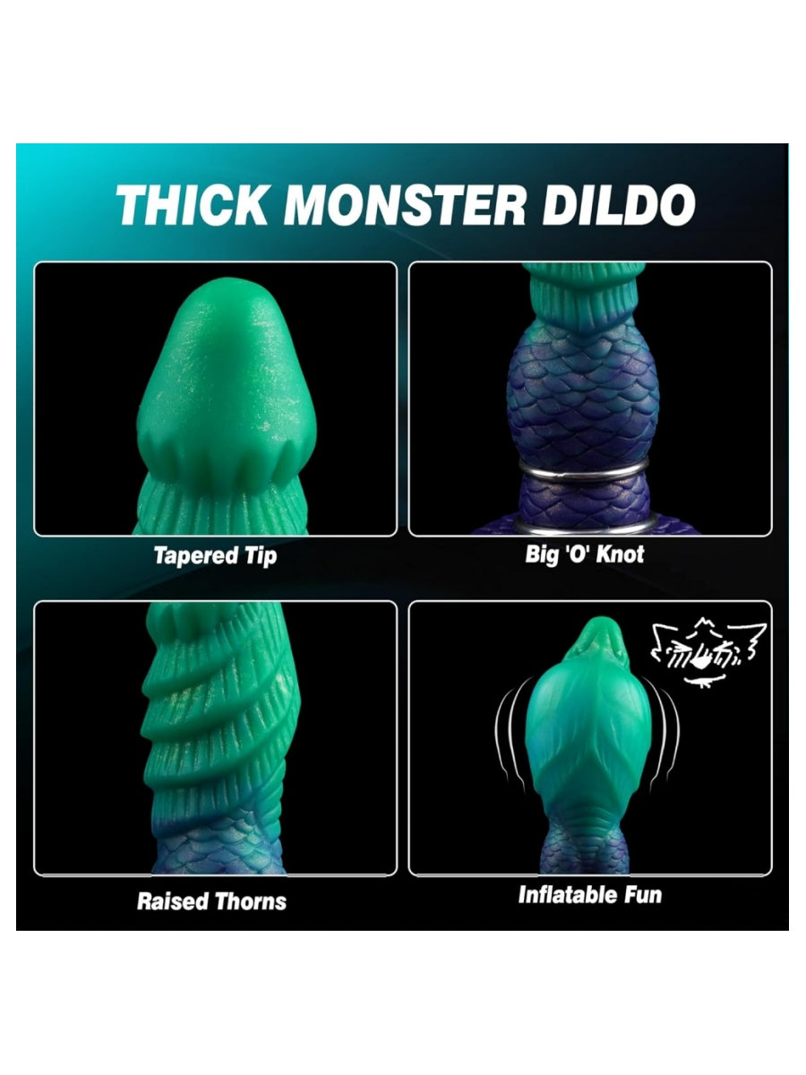 Girthzilla7.5" Inflatable Silicone Dildo
