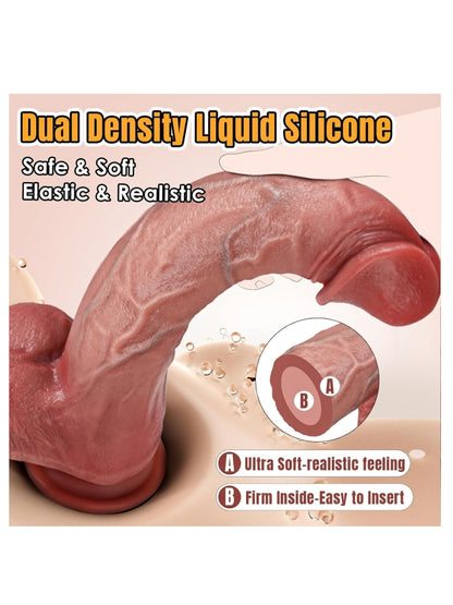 Luxe-AF Goliath 11 Inch Silicone Dildo Flesh