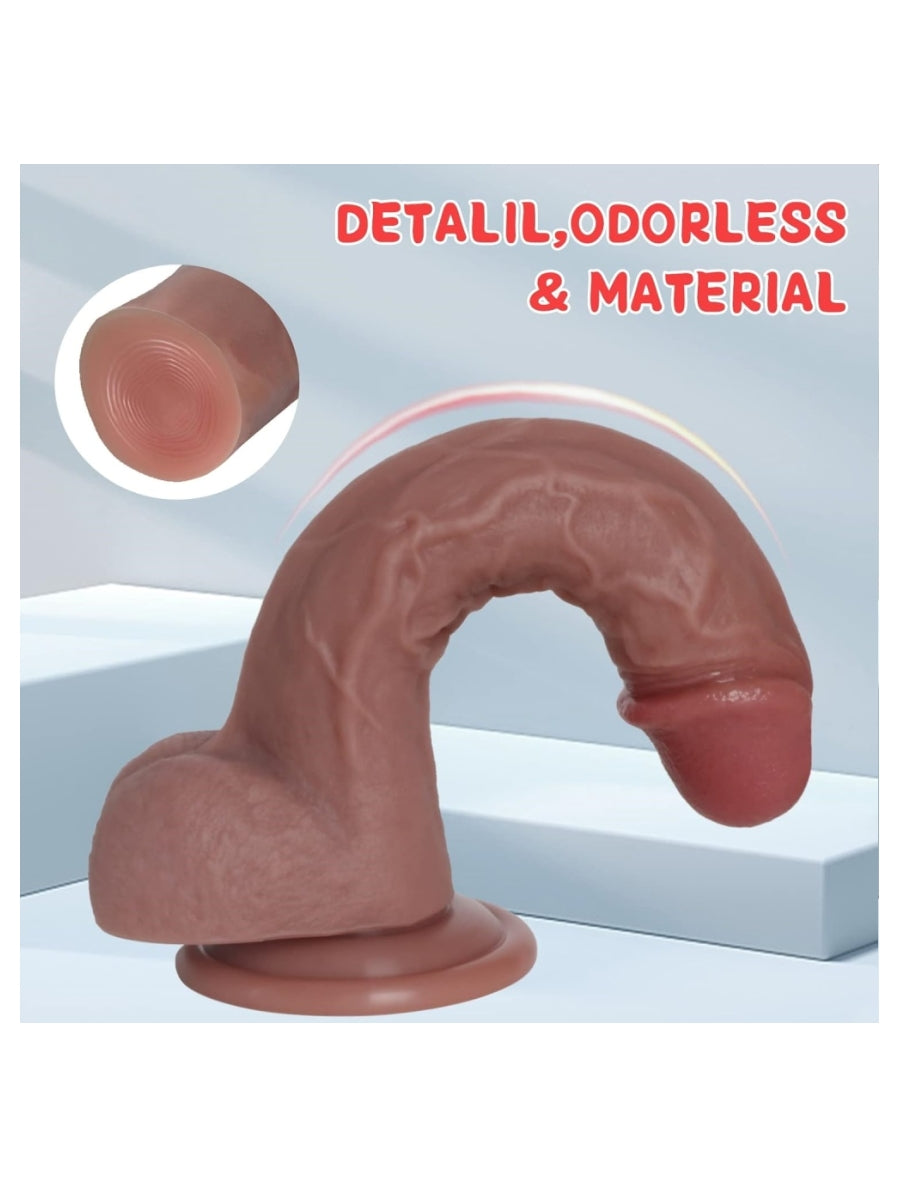 Luxe-AF The Rogue 8 Inch Silicone Dildo Flesh