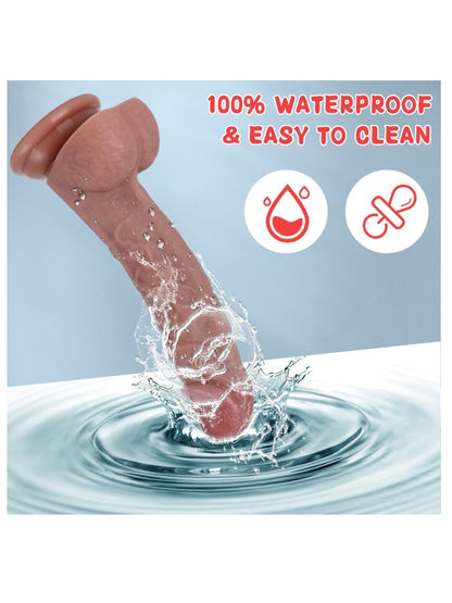 Luxe-AF The Rogue 8 Inch Silicone Dildo Flesh