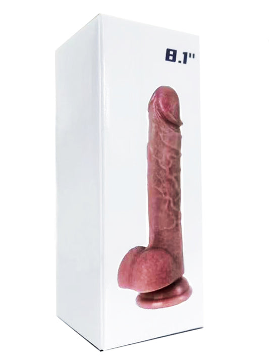 Luxe-AF The Rogue 8 Inch Silicone Dildo Flesh
